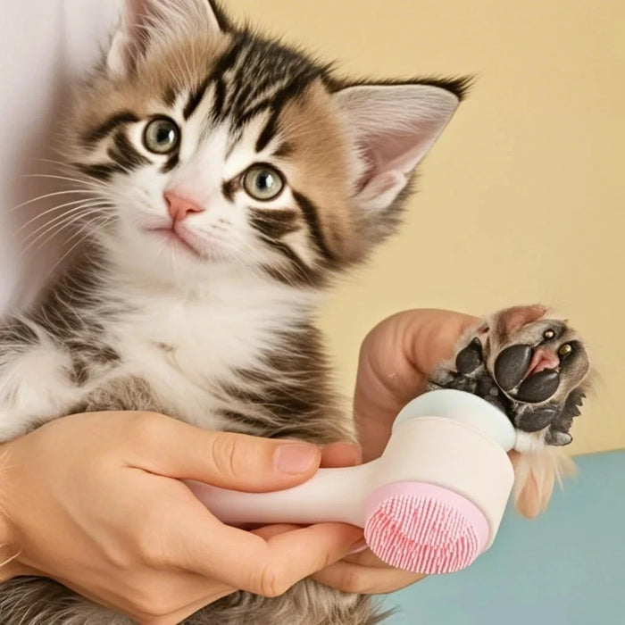 Cepillo Limpiador y Masajeador de Silicona para Patas