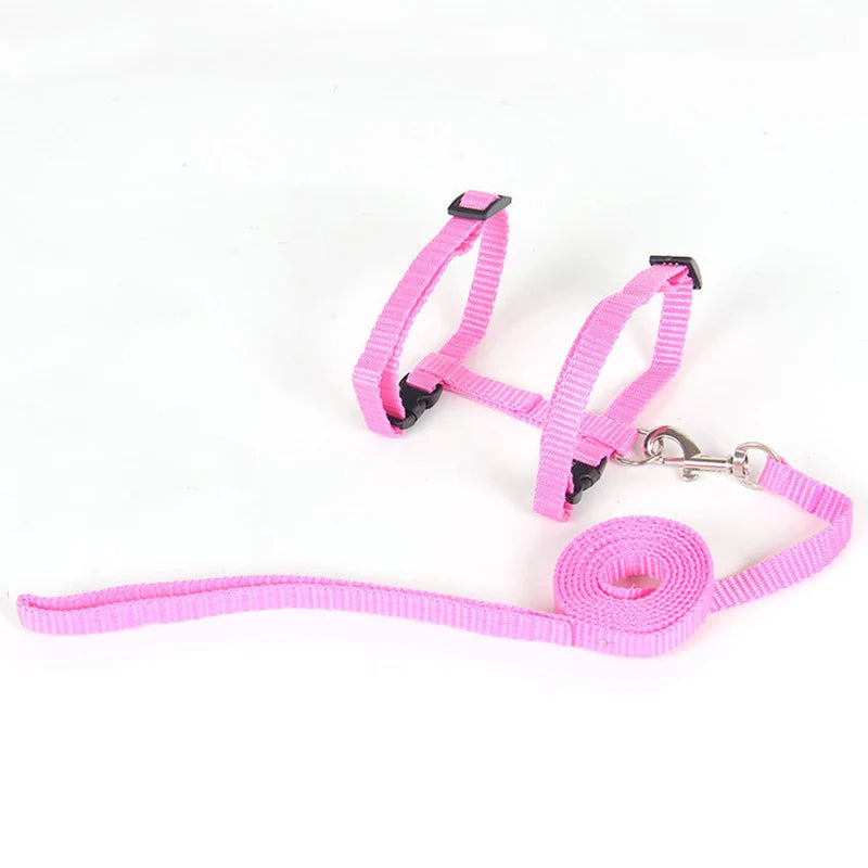 Cheap Sphynx Cat Harness and Leash Set Convenient Pet Harnesses for Cats Gotas Katten Mascotas Accessories Outdoor Kedi Cat Lead