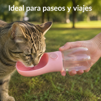 Botella de Agua portátil para tus mascotas (uso en exteriores)