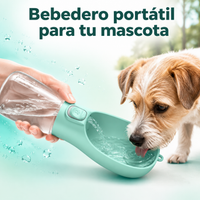 Botella de Agua portatil para tus mascotas (uso en exteriores)