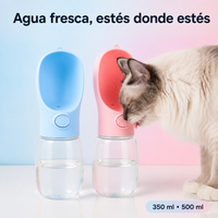 Botella de Agua portátil para tus mascotas (uso en exteriores)