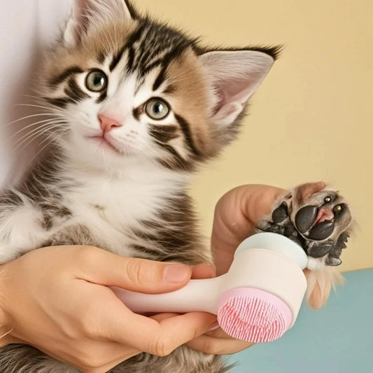 Cepillo Limpiador y Masajeador de Silicona para Patas