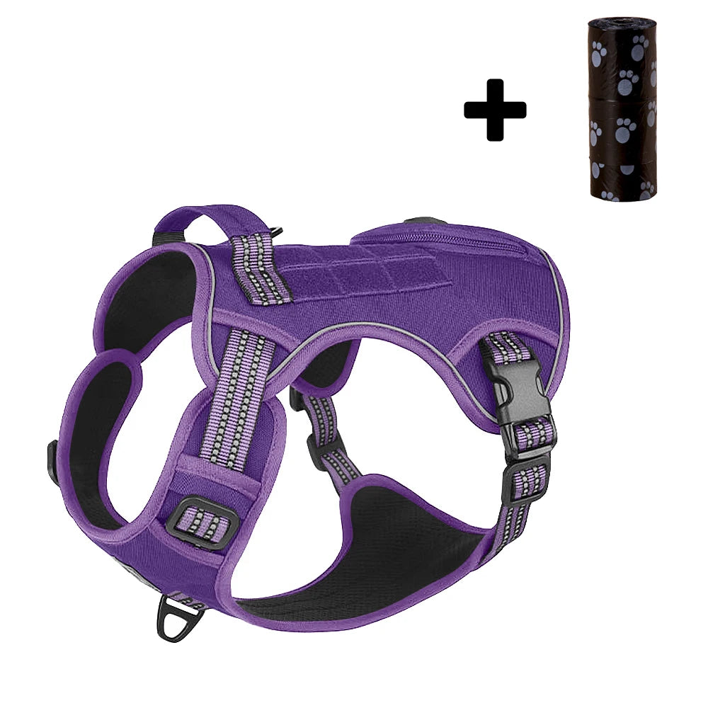 Handheld French Bulldog Pet Harness for Small Medium Dogs Multifunctional Dog Harnesses Vest with Poop Bag Mascotas Accessories
