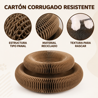 Rascador Interactivo y Ajustable para Gatos
