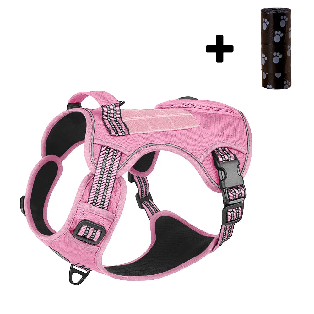 Handheld French Bulldog Pet Harness for Small Medium Dogs Multifunctional Dog Harnesses Vest with Poop Bag Mascotas Accessories