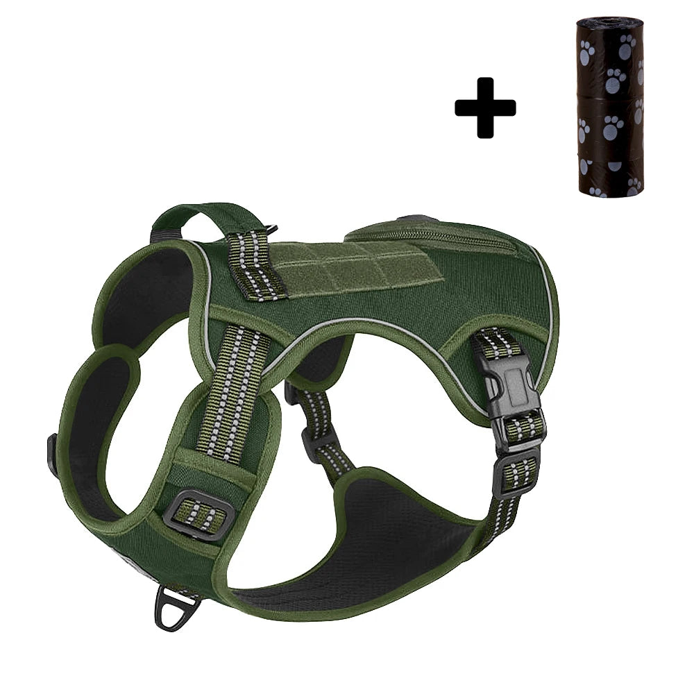 Handheld French Bulldog Pet Harness for Small Medium Dogs Multifunctional Dog Harnesses Vest with Poop Bag Mascotas Accessories
